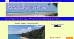 Desktop Screenshot of khaolaklovers.com