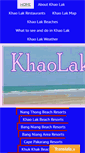 Mobile Screenshot of khaolaklovers.com